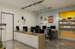 renovate modern office interior, workspace furniture layout,2d plan,3d rendering