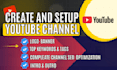 create and setup youtube channel