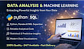 do advance data analysis using python sql, pandas and numpy