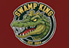 design awesome crocodile mascot logo with express deliver