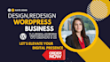 design or redesign a professional wordpress business website