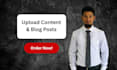 upload content and blog posts as your wordpress virtual assistant