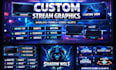design professional streaming overlays and streamer graphics
