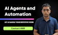build agentic ai system, ai agent, custom rag pipeline, ai chatbot ai automation
