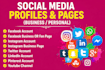 create, set up and optimize social media business pages professionally