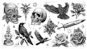 draw old school, traditional tattoo design