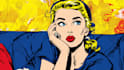 draw a retro pop art roy lichtenstein style