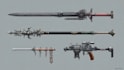 design and paint weapons and props