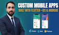 do mobile app development, android and ios app development as flutter developer