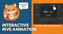 create interactive rive mascot animations for apps and websites