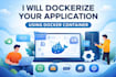 dockerize your application using docker container