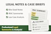 create notes and legal summaries
