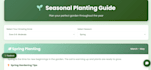 design interactive seasonal plant guide website