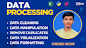 do data validation, cleaning and preprocessing