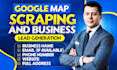 do google map scraping, b2b leads generation, web scraper