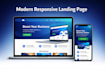 design or redesign a modern responsive landing page in HTML CSS PHP