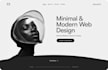 design modern minimal website ui ux design
