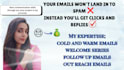 write welcome emails and follow up email sequences
