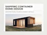 create a creative modern shipping container home design