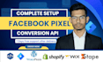 set up facebook pixel, conversion API ga4 server side tracking