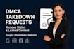 submit dmca takedown requests for stolen content