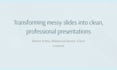 design a clean powerpoint or google slides presentation
