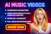 create cinematic ai generated music videos with professional visuals