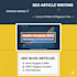 write SEO optimized blogs articles that rank on google