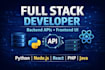develop full stack web application with backend apis and frontend