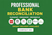 reconcile bank statement PDF to editable format