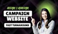 design campaign website redesign election wordpress website SEO ai studio
