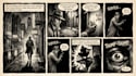 illustrate horror, noir and dark comic book based on story