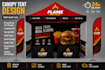 design canopy tent, feather flagt, roll up banner and table cloth