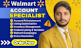 manage walmart listings, SEO, wfs setup, campaigns and fix walmart errors