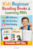 provide kids beginner reading books and learning pdfs