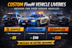custom car liveries, skins, and designs for fivem servers