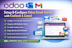 setup odoo email with gmail outlook SMTP outgoing incoming