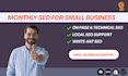 manage monthly SEO for small business website