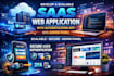develop a scalable saas web application with authentication app with admin panel