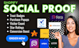 setup shopify social proof loox yotpo judgeme fera ai ali reviews trustpulse joy