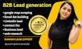 do google map scraping, prospect email list,b2b lead generation,real estate lead