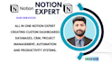 setup notion project management dashboards, workflows and systems