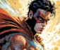 draw comic book cover with dynamic action