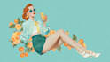 create vintage retro line art illustration