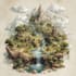 design fantasy map illustration isometric map