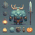 create 2d game art, game UI, game popup, 2d game