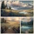 illustrate environments, landscapes, board game, concept art