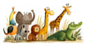 draw animals cartoon illustration