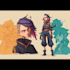 develop 2d character design and concept art