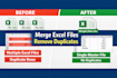 merge multiple excel files and remove duplicates